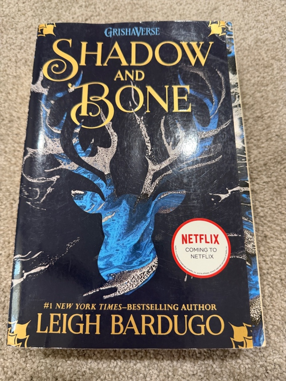 Shadow and Bone by Leigh Bardugo - Blue & Gold Hardcover